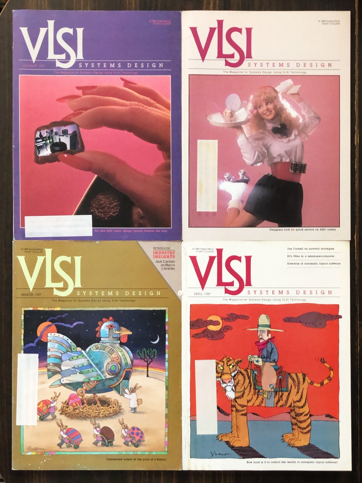 1987 VSLI Design Magazine - Lot 0f 7