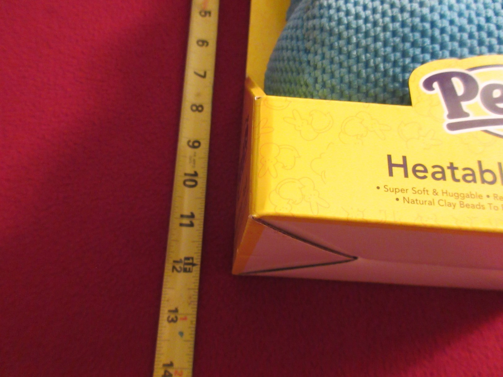 PEEPS Heatable Bunny Plush Blue 13” /Removeable Pouch/Microwaveable - NEW IN BOX