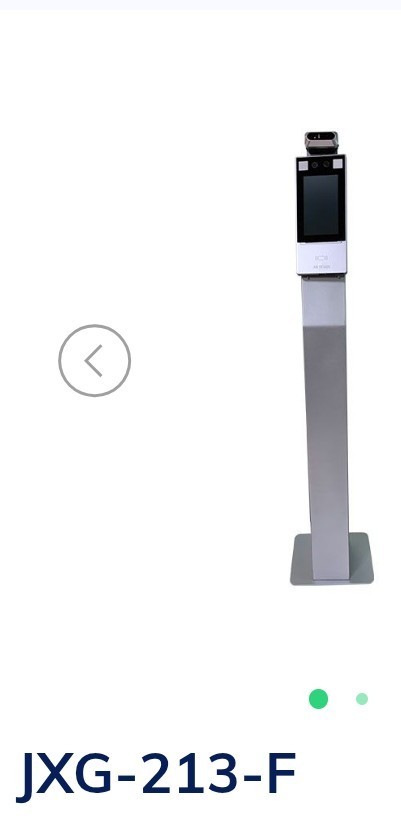 2 Lot Artemis JXG 213 F Tempeture Scanner Kiosk Facial Recognition W/Stand