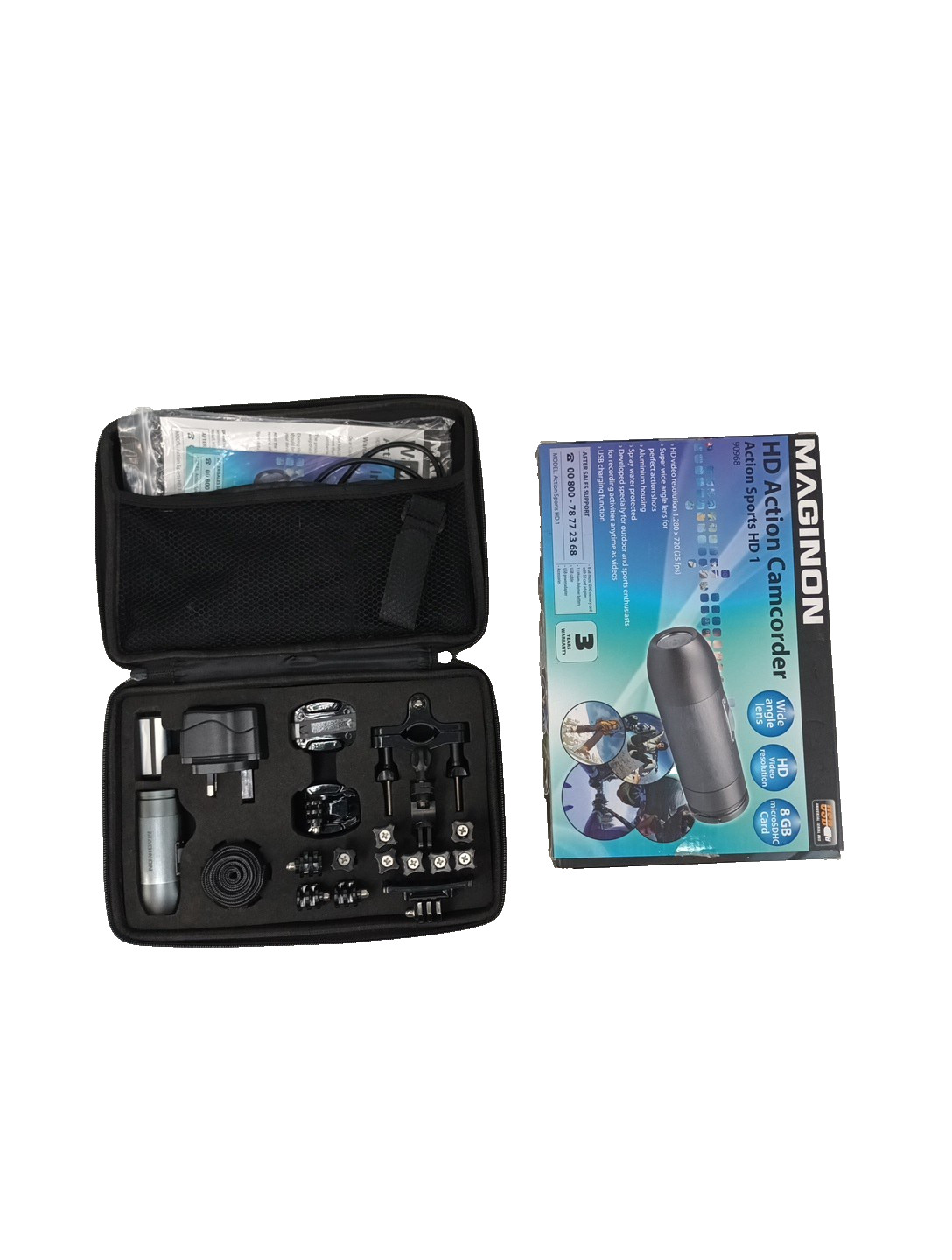 Maginon HD Action Camcorder Action Sports Model HD1 Model 90968 Boxed - BRR