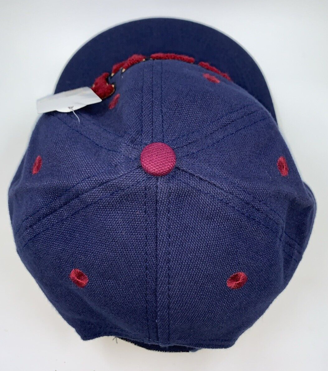 VTG Pebble Beach Golf Links Ahead Strapback Adjustable Hat Cap Dad Men Blue NWT