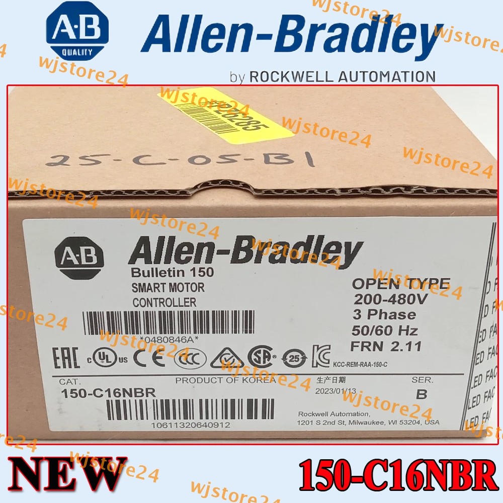 AB NEW 150-C16NBR SMC-3 Smart Motor Control 16A 480V Brand  NEW
