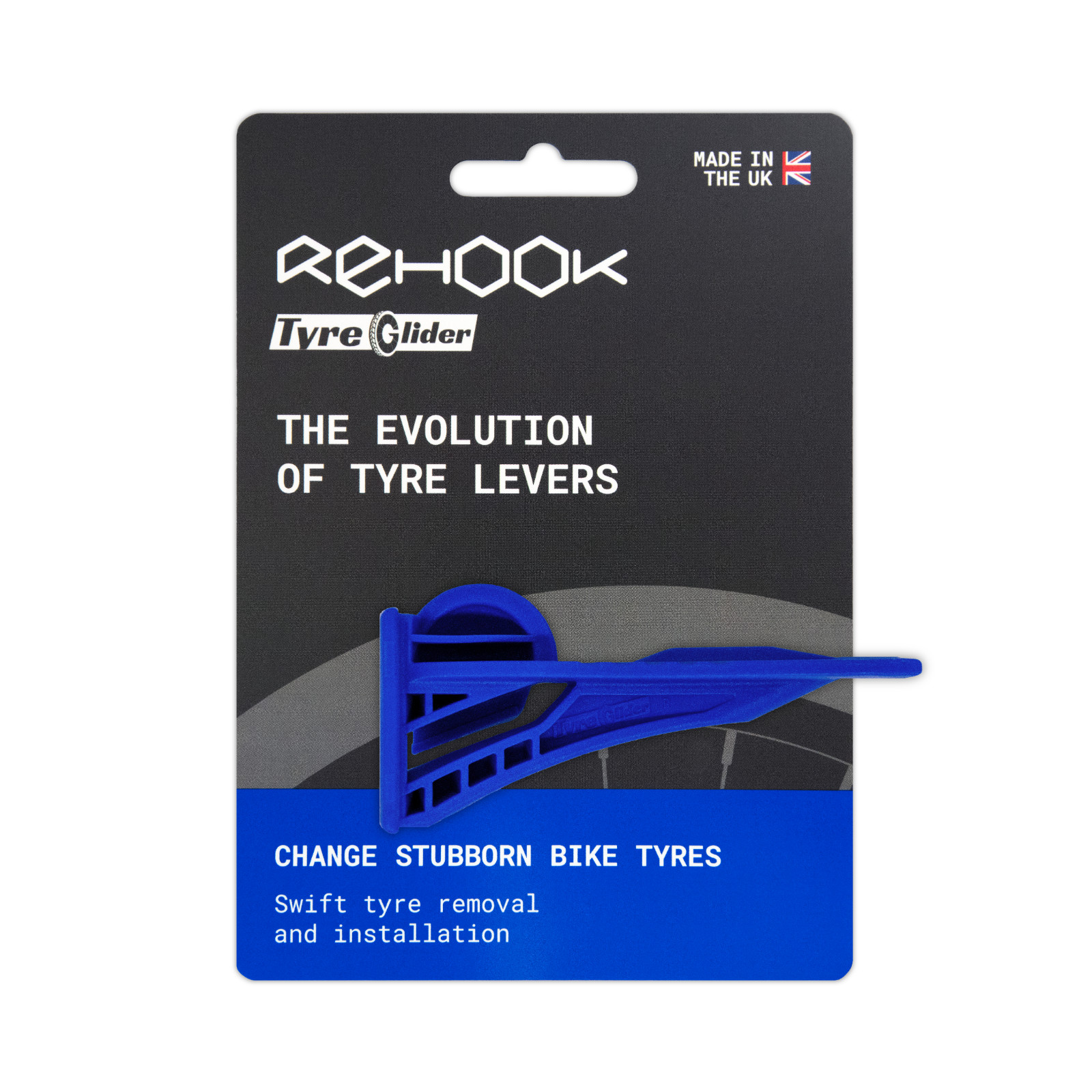 Rehook Tyre Glider 2 Bicycle Tyre Lever Suitable for All Bike Tyres UK Made