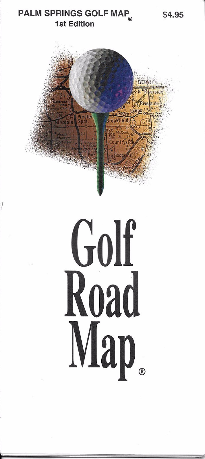 Palm Springs, California, Golf Map, by Fore Better Golf