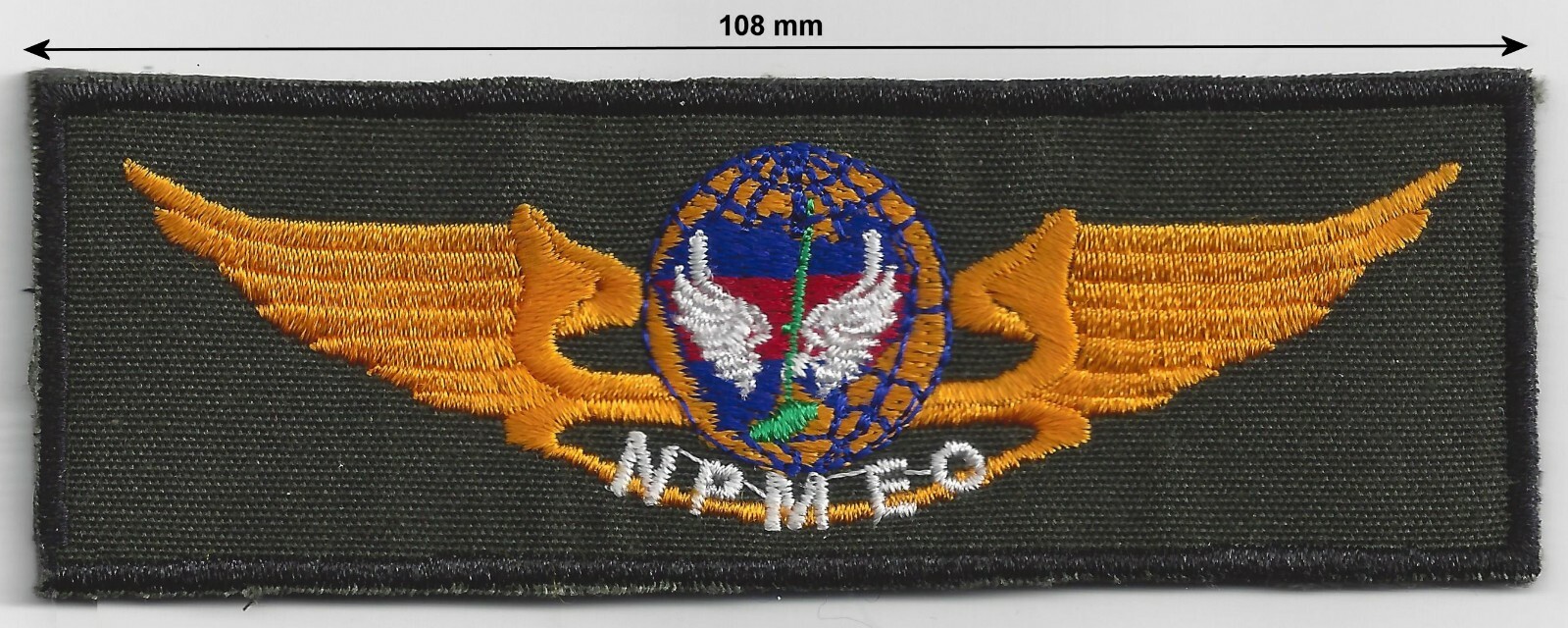 Cambodia Peace Keeping Force UXO Mine Exploded Remnants War Wings Patch English