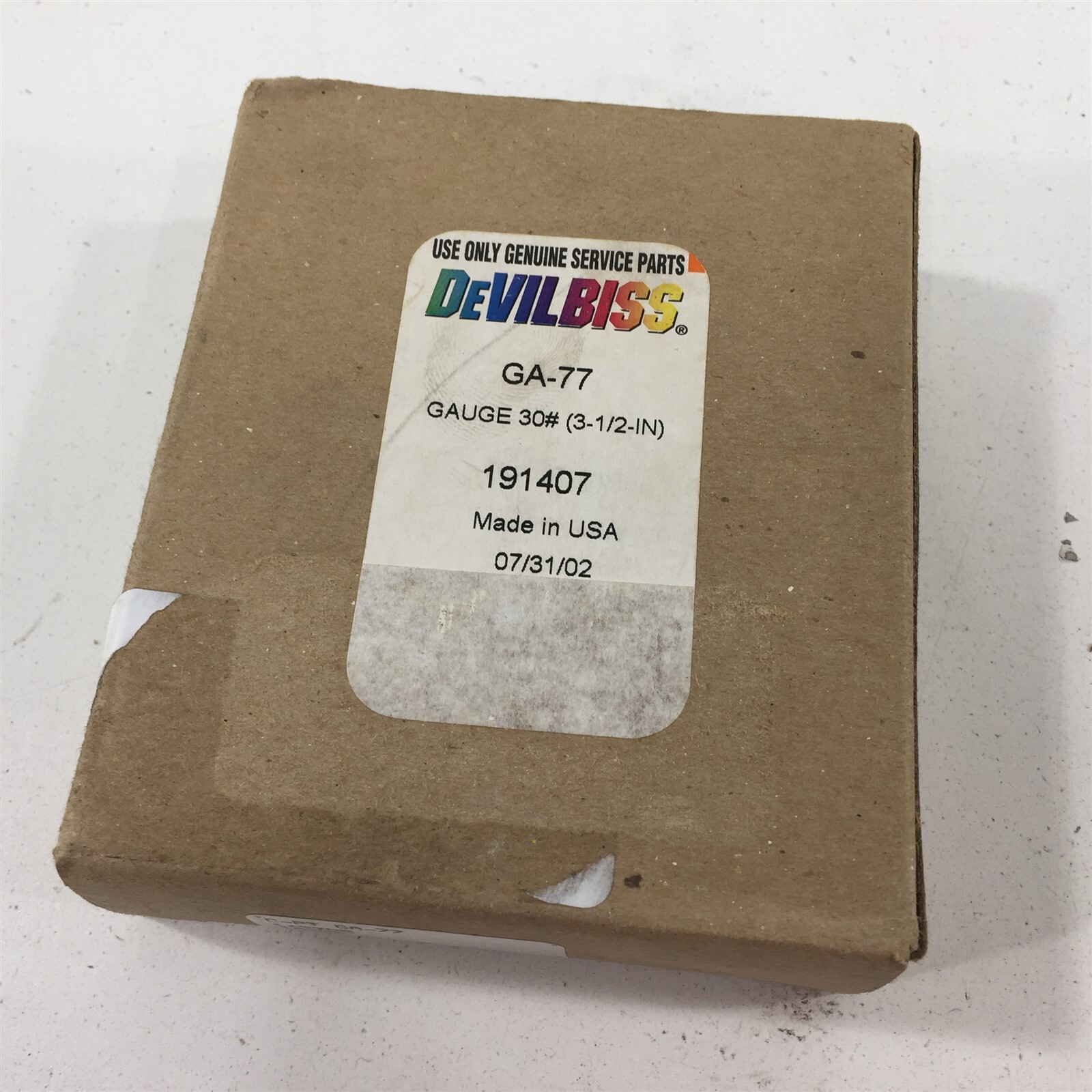 DeVilbiss Ametek USG GA-77 Pressure Gauge 3.5" 30PSI 1/4" NPT 143298