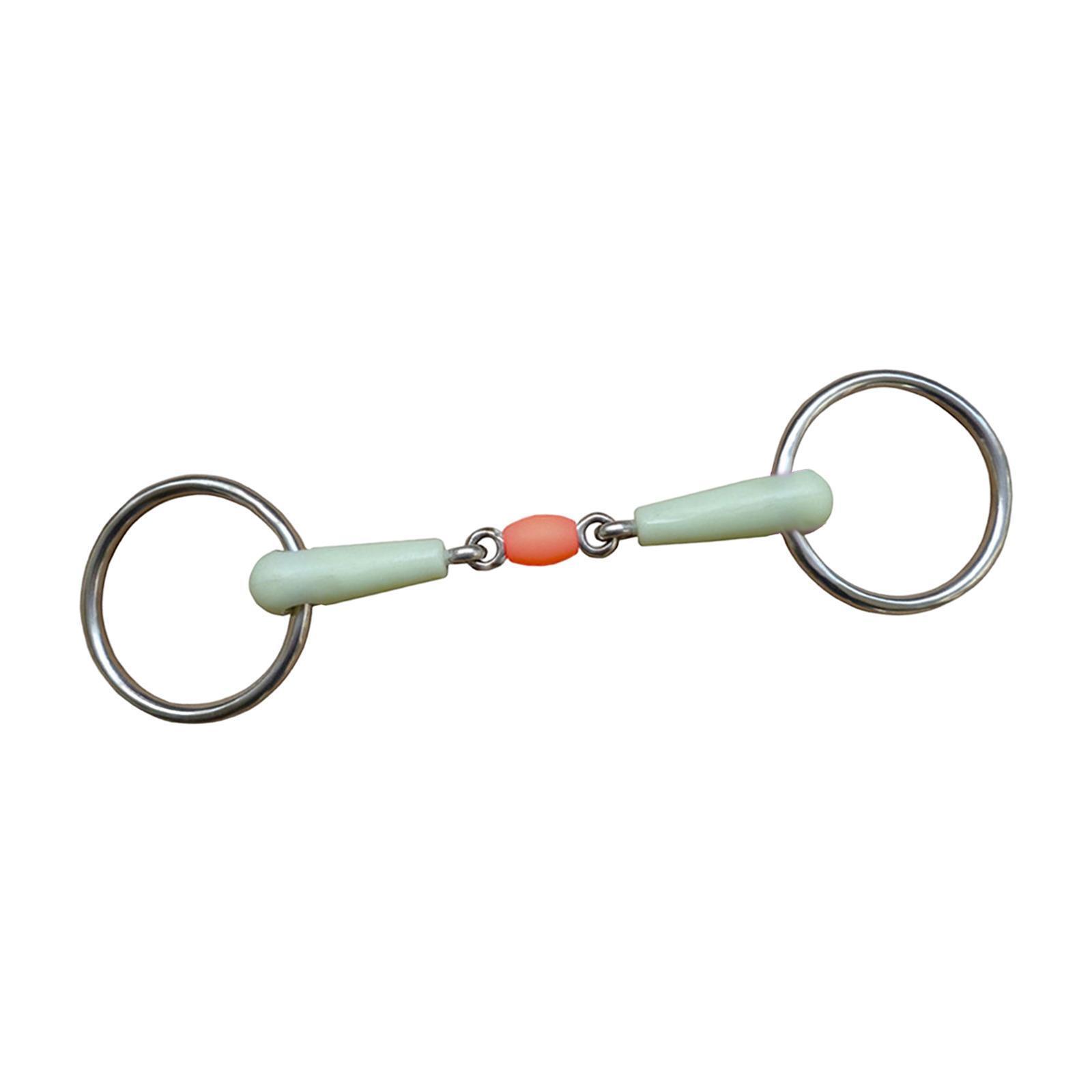 Metal Horse Mouth Bit Equine Flavor Snaffle Bits Round Comfort Stainless Steel