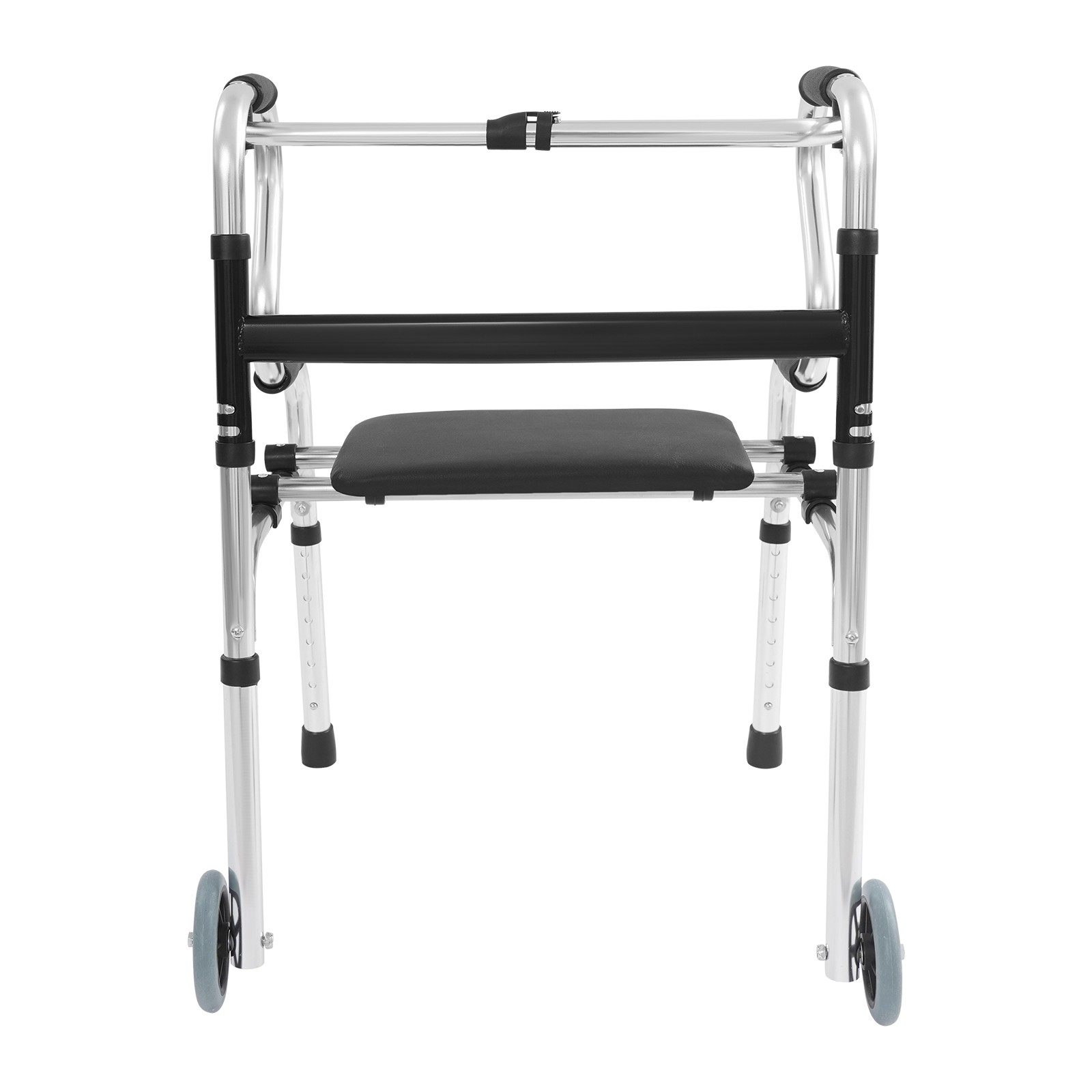 Adjustable Walker With Wheels Foldable Walker For Seniors Stand Up Walker