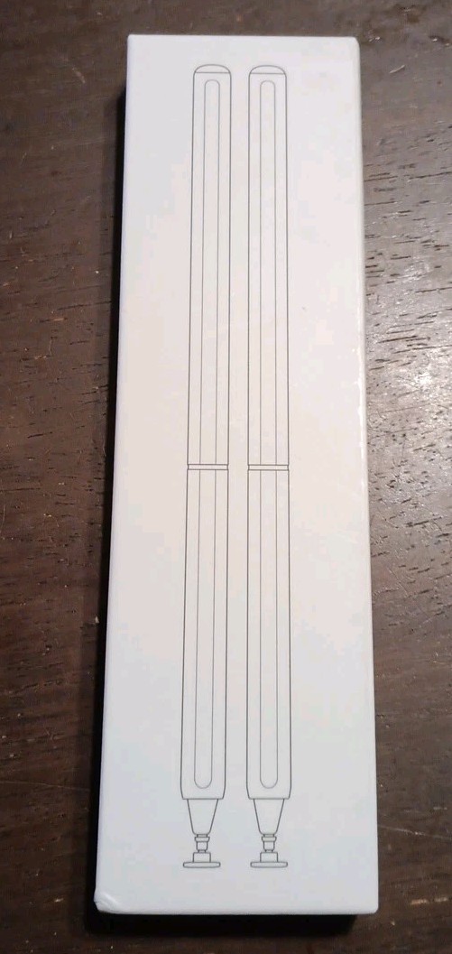 Set Of 2 OASO Stylus Pens (1 Black + 1 White) With 2 Carrying Sleeves