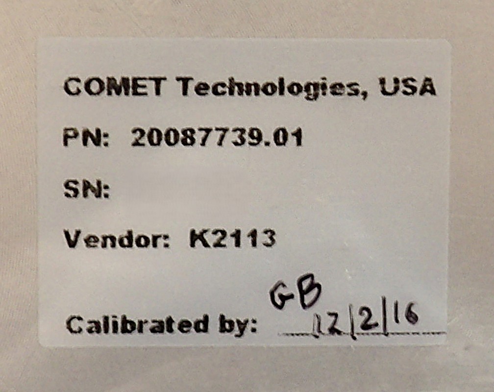 Comet 20087739.01 RF Match Phase/MAG Module 5000W @ 13.56MHz Working Surplus