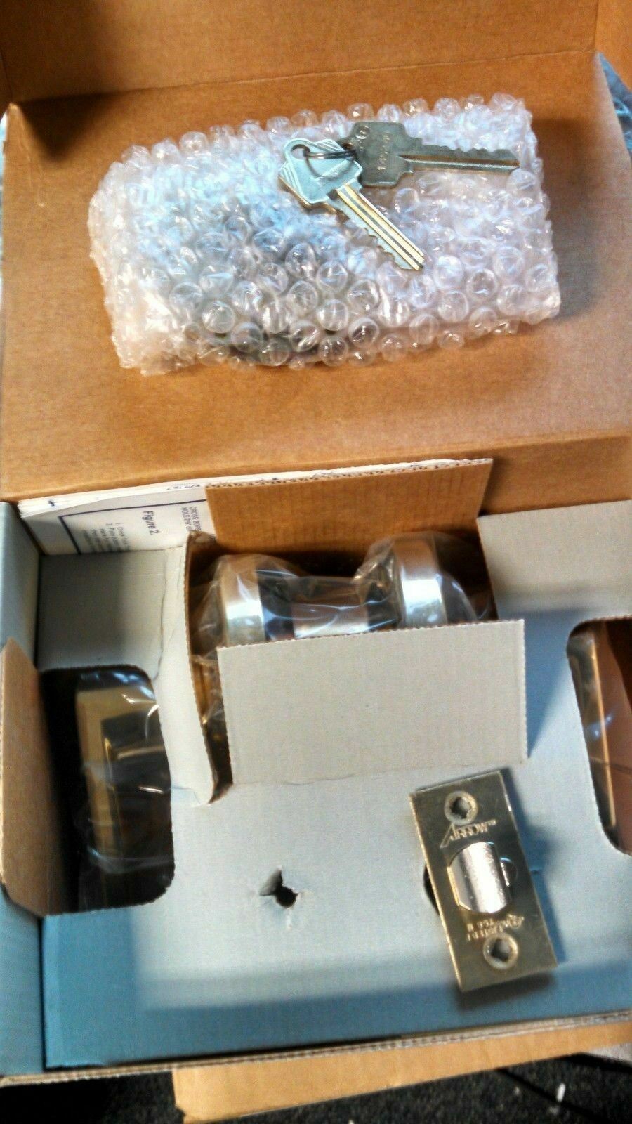 LOCKSMITH ARROW L 17 SR US3 CLASSROOM FUNCTION LOCKSET SCHLAGE C KW NOS