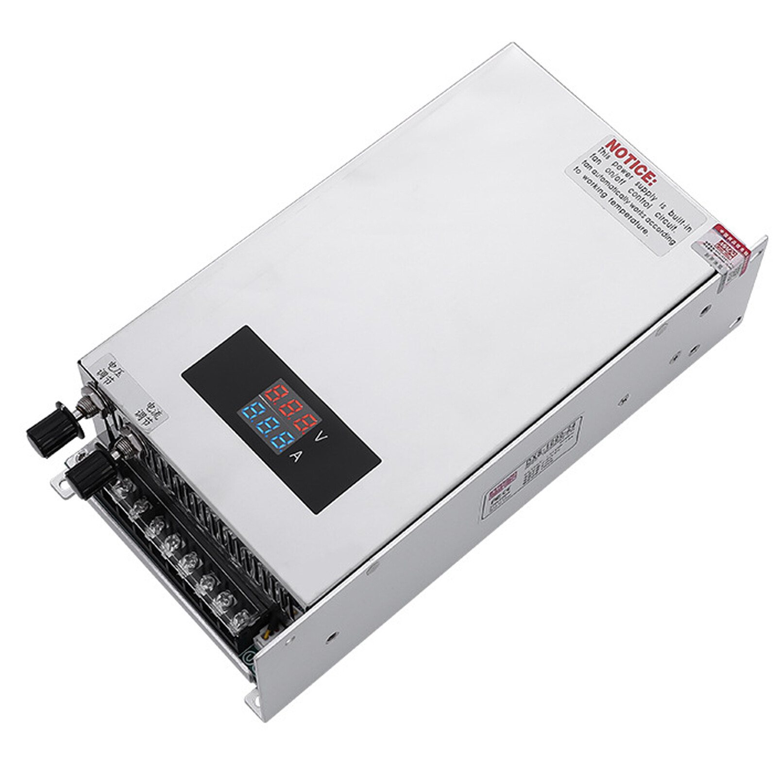 AC 0-48V DC 1000W 48V 20A Adjustable Switching Power Supply Voltage & Current