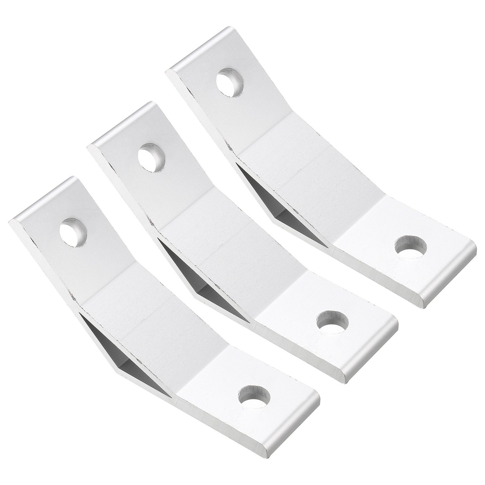 6Pack 50x50mm Mounting Fixing Shelf Bracket Angle Joining Support Brace Silver