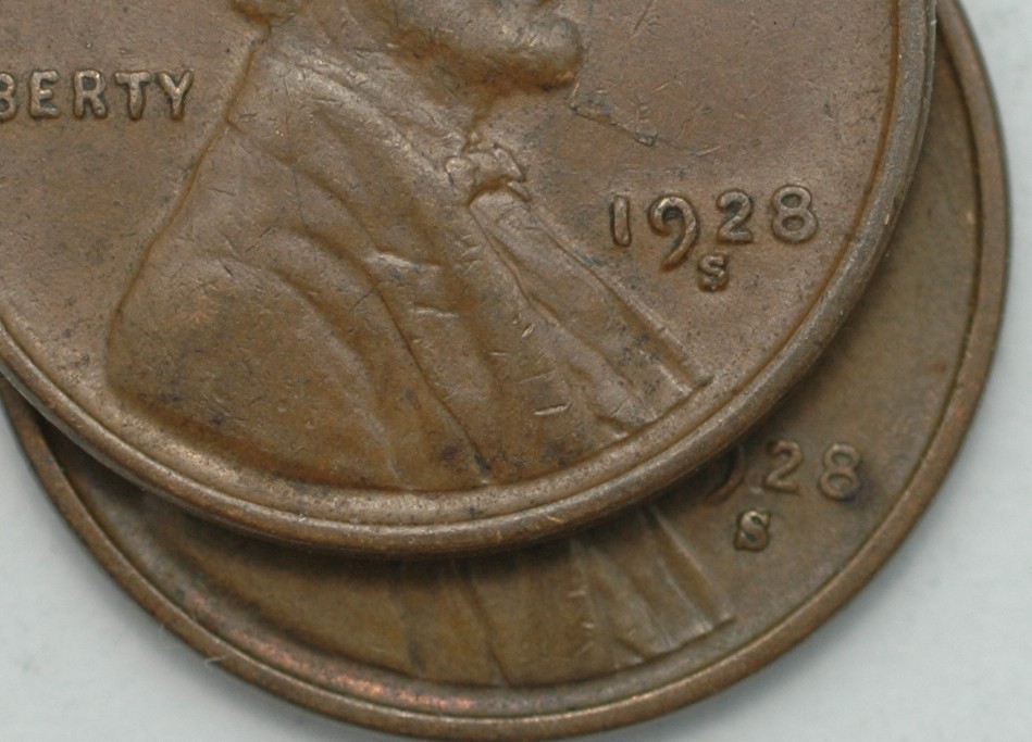 1928 Scarce Large S Variety with Normal Small S Nice High Grade Examples