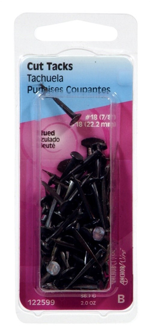 Hillman 122599 Blue Steel 18 ga. Cut Tacks No. 18 x 7/8 L in. (Pack of 6)
