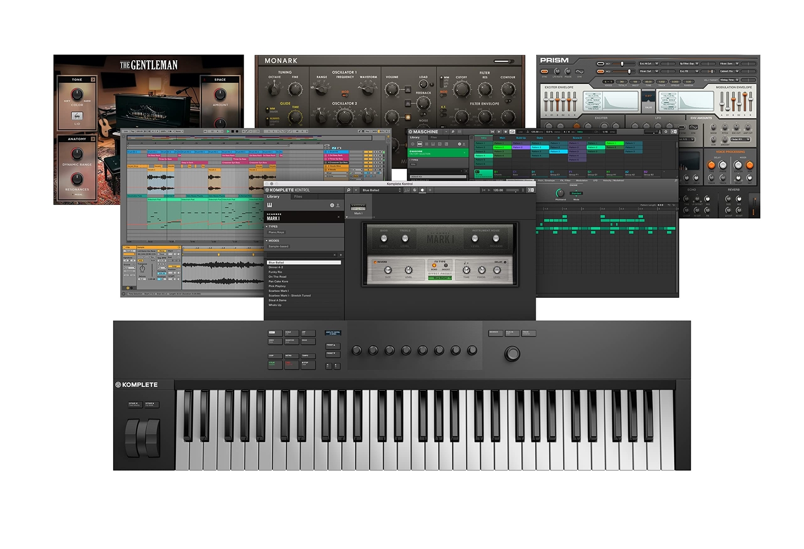 Native Instruments Komplete Kontrol A61 Controller Keyboard 61-Key A-Series