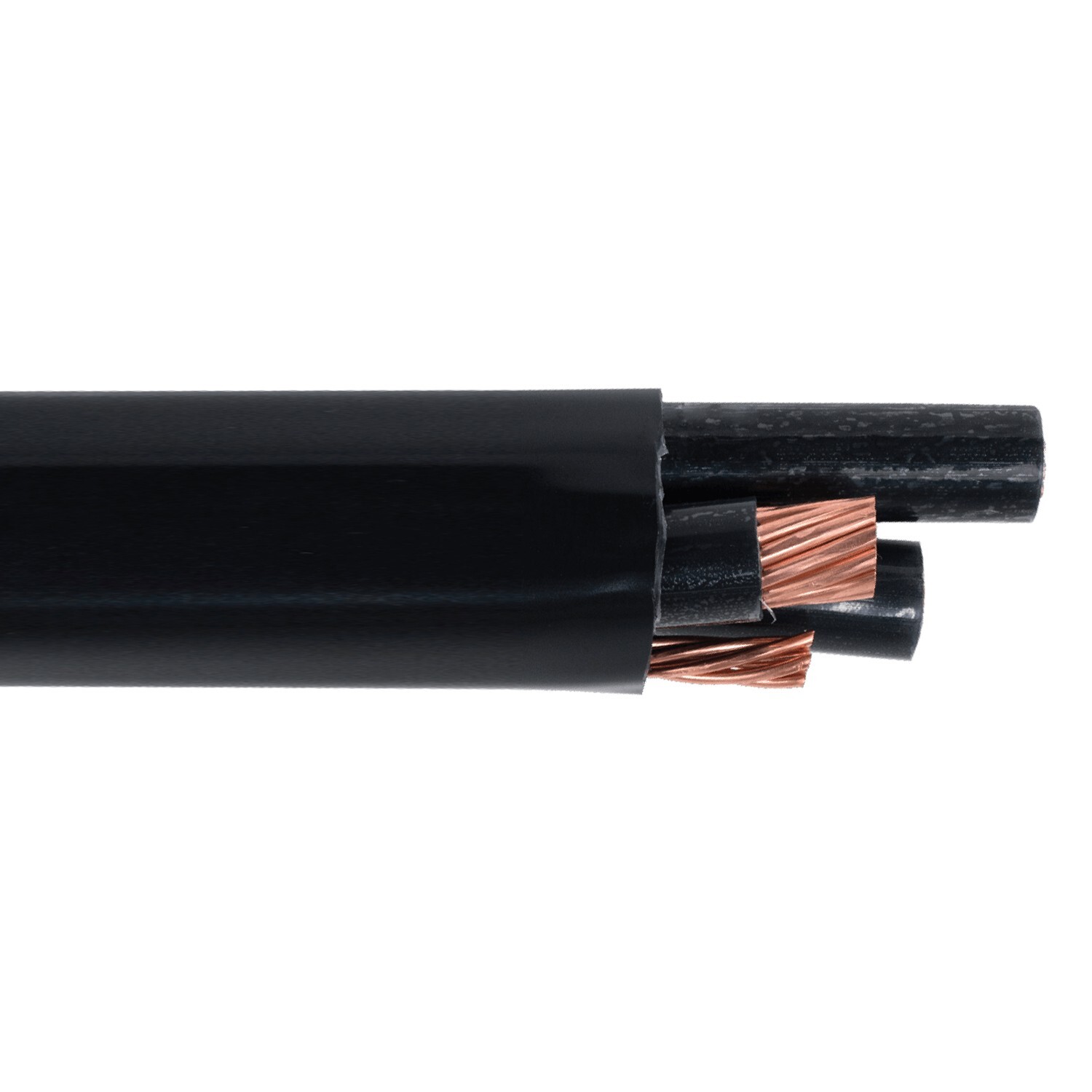 PER FOOT 1/0-3 VNTC Tray Cable With Ground TC-ER THHN/PVC Control Wire Black