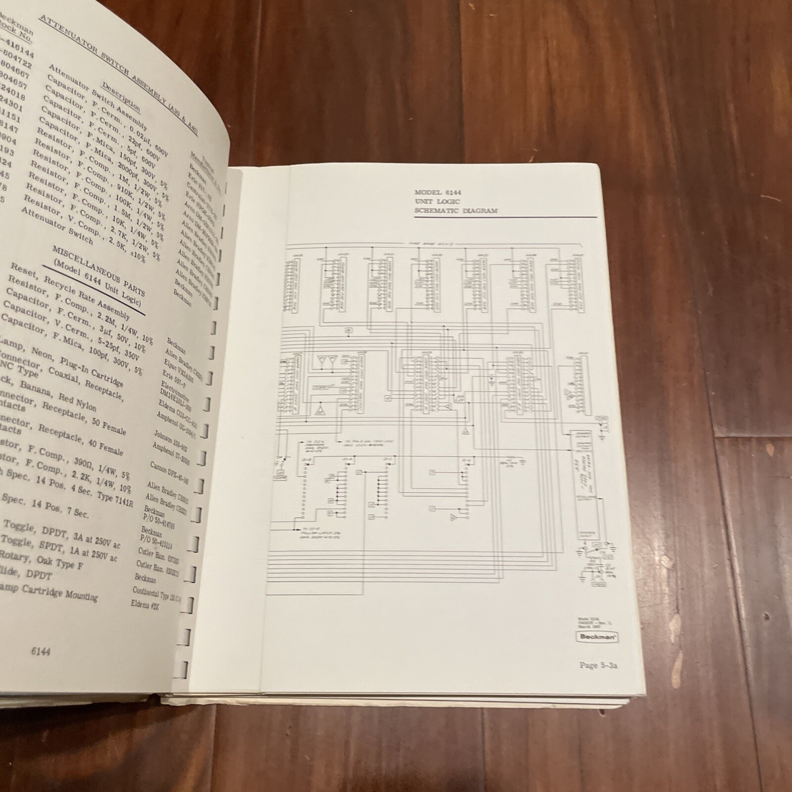 Beckman Model 6144AGA5-25 EPUT & Timer Instruction Manual 1967