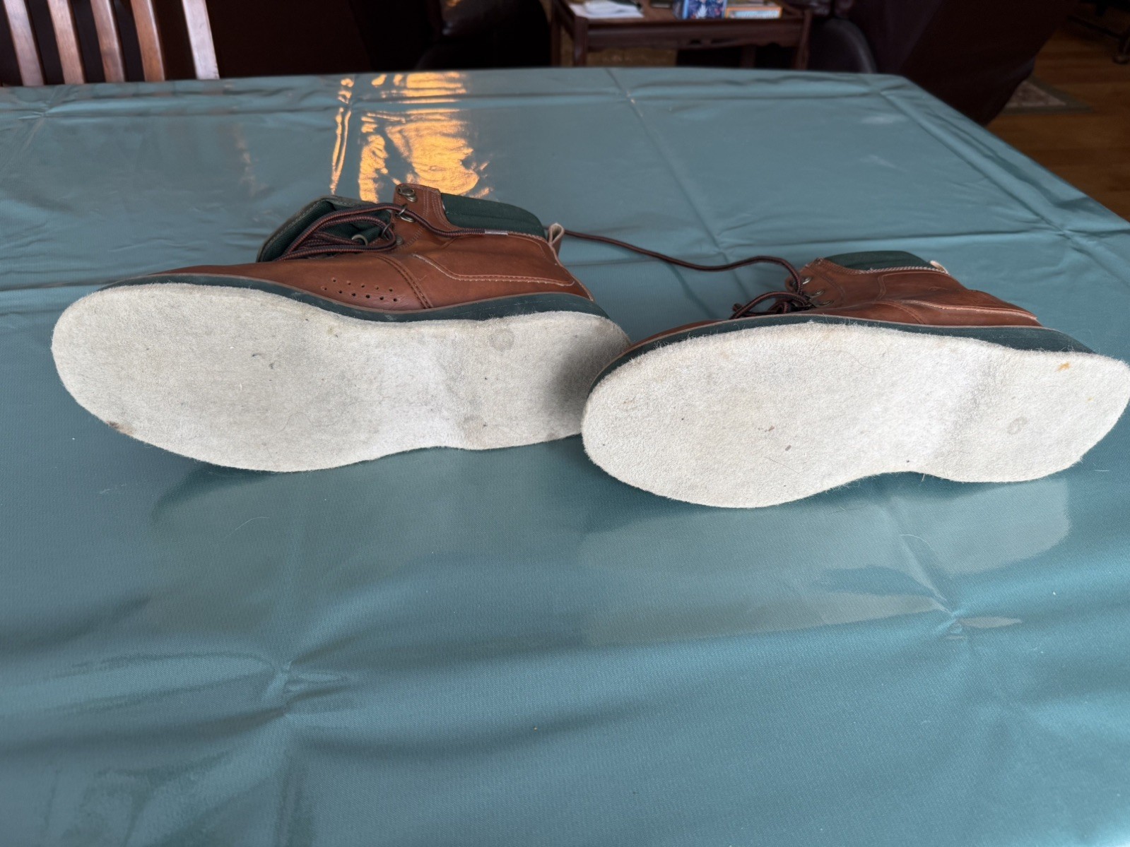 Hodgman Lake and Stream Brown Fisherman Wading Fly Fishing Boots Men Size 11