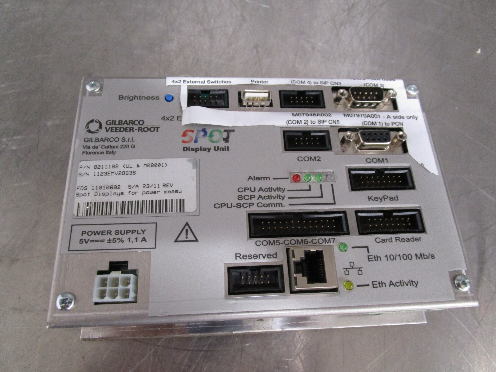 GILBARCO E8211192 M08001 VEEDER-ROOT SPOT DISPLAY UNIT