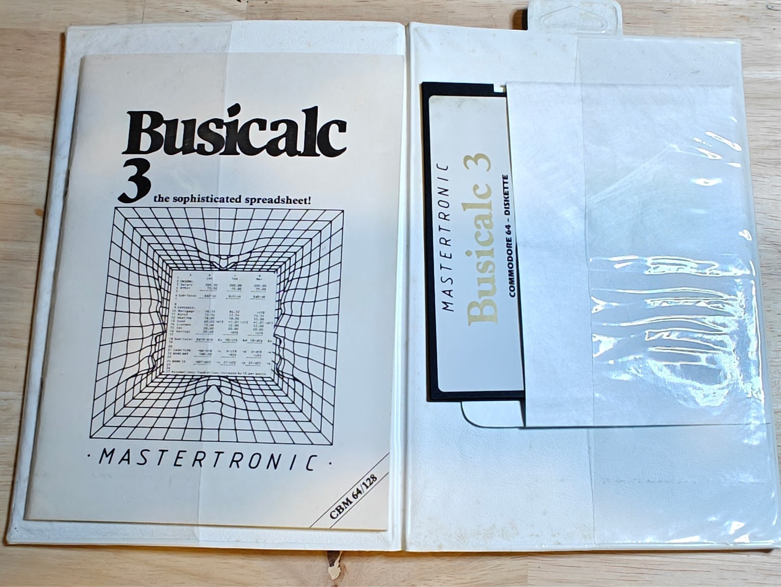 Busicalc 3 Commodore 64 Spreadsheet Disk and Manual
