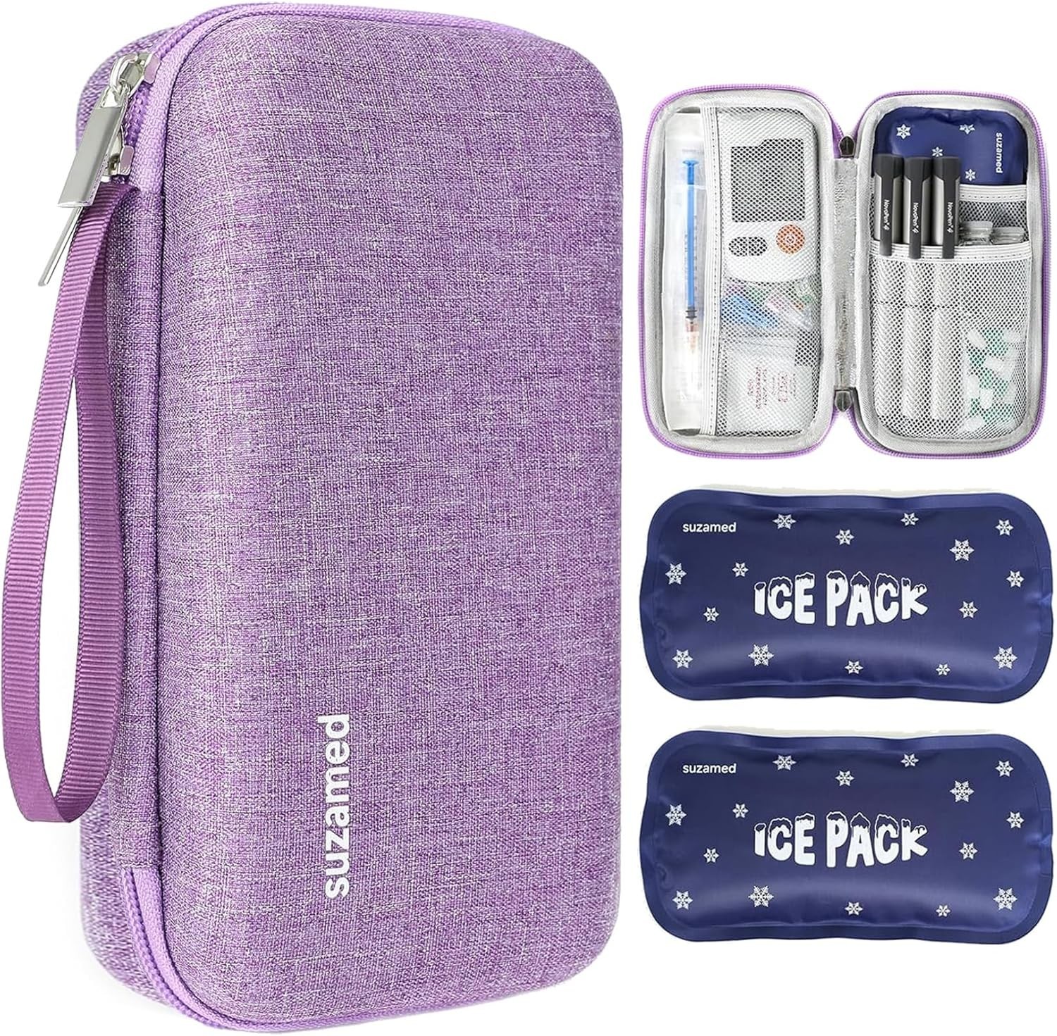 Estuche de viaje enfriador de insulina con aislamiento EVA para el cuidado de la