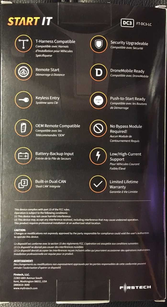Compustar FT-DC3-LC Firstech Remote Start Module