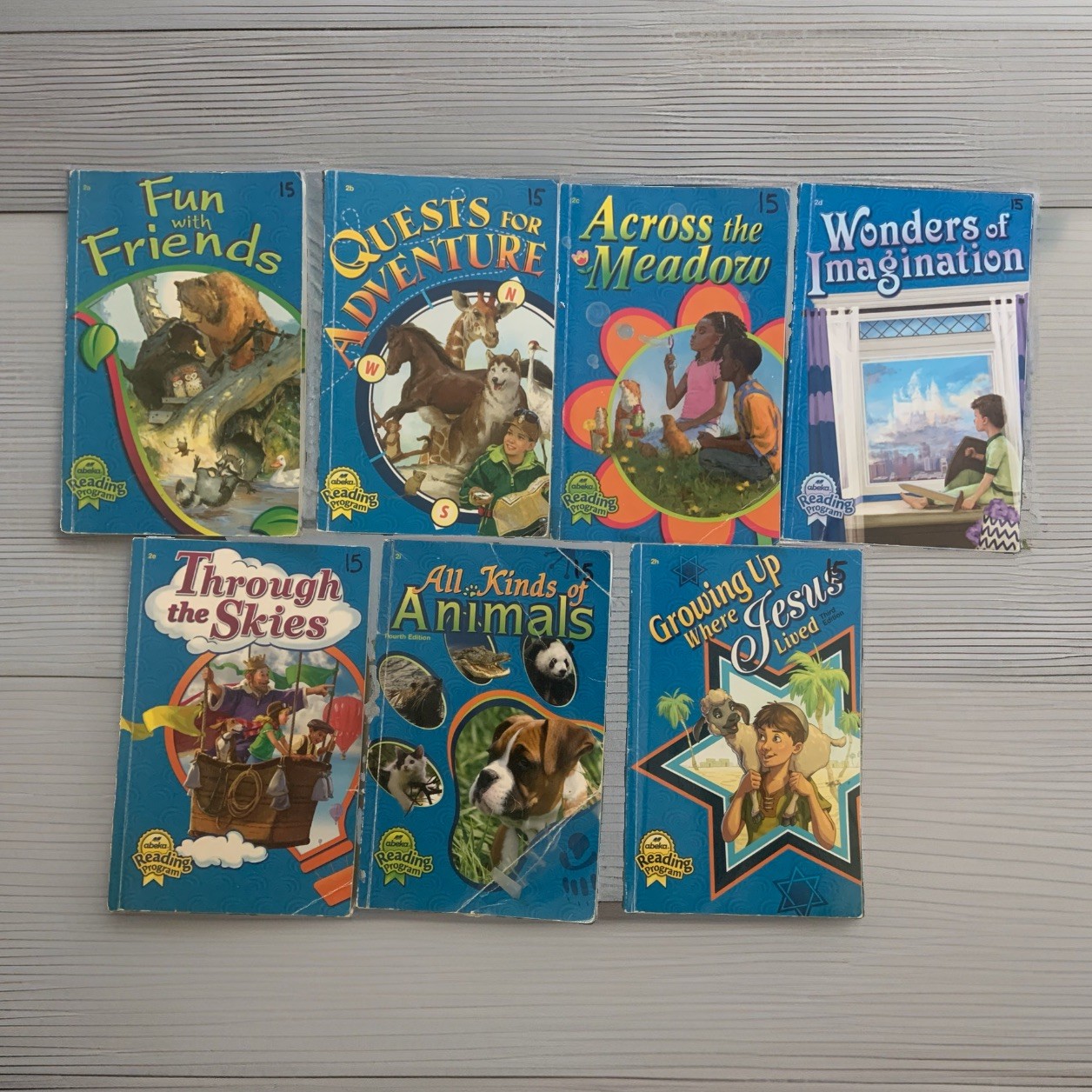 Abeka 2nd Grader Readers Lot Of 7. Missing 2F, 2G