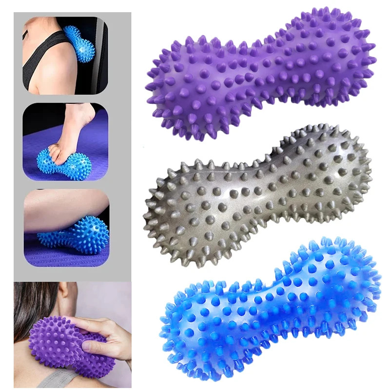 Foot Massage Roller Peanut Spiky Ball Myofascial Balls Massager For Plantar Fasc