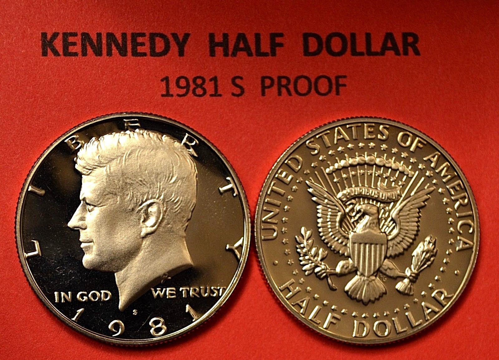 1981 S Kennedy Half Dollar TYPE 1 PROOF from PROOF Set