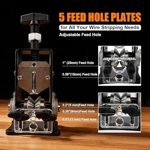 Manual Wire Stripper Machine 0.06 to 1 Inch 1.5-25mm Copper Scrap Cable
