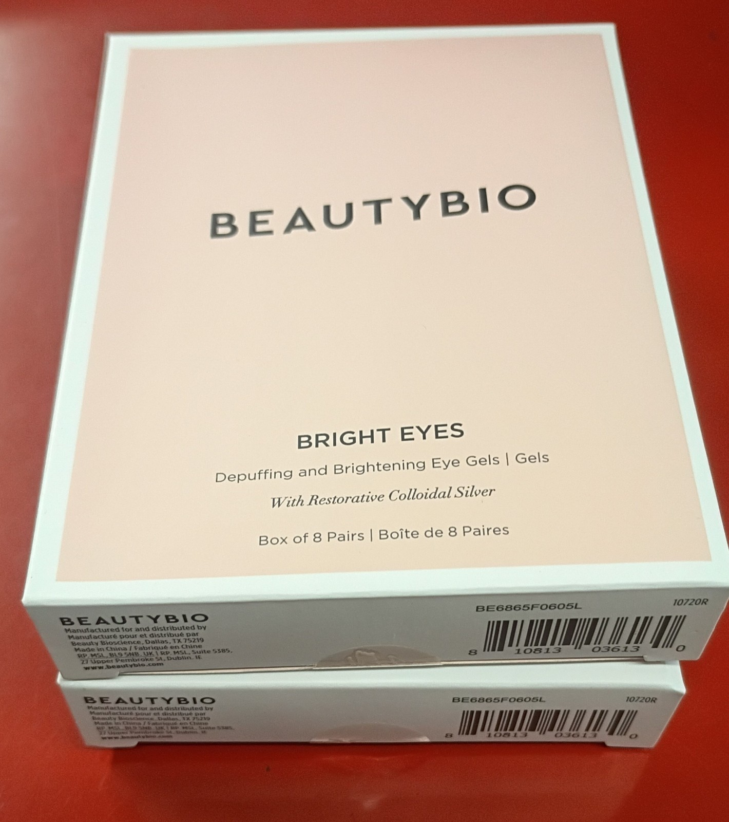 Beauty Bio Bright Eyes Depuffing and Brightening Eye Gels Box of 8 Pairs x 2