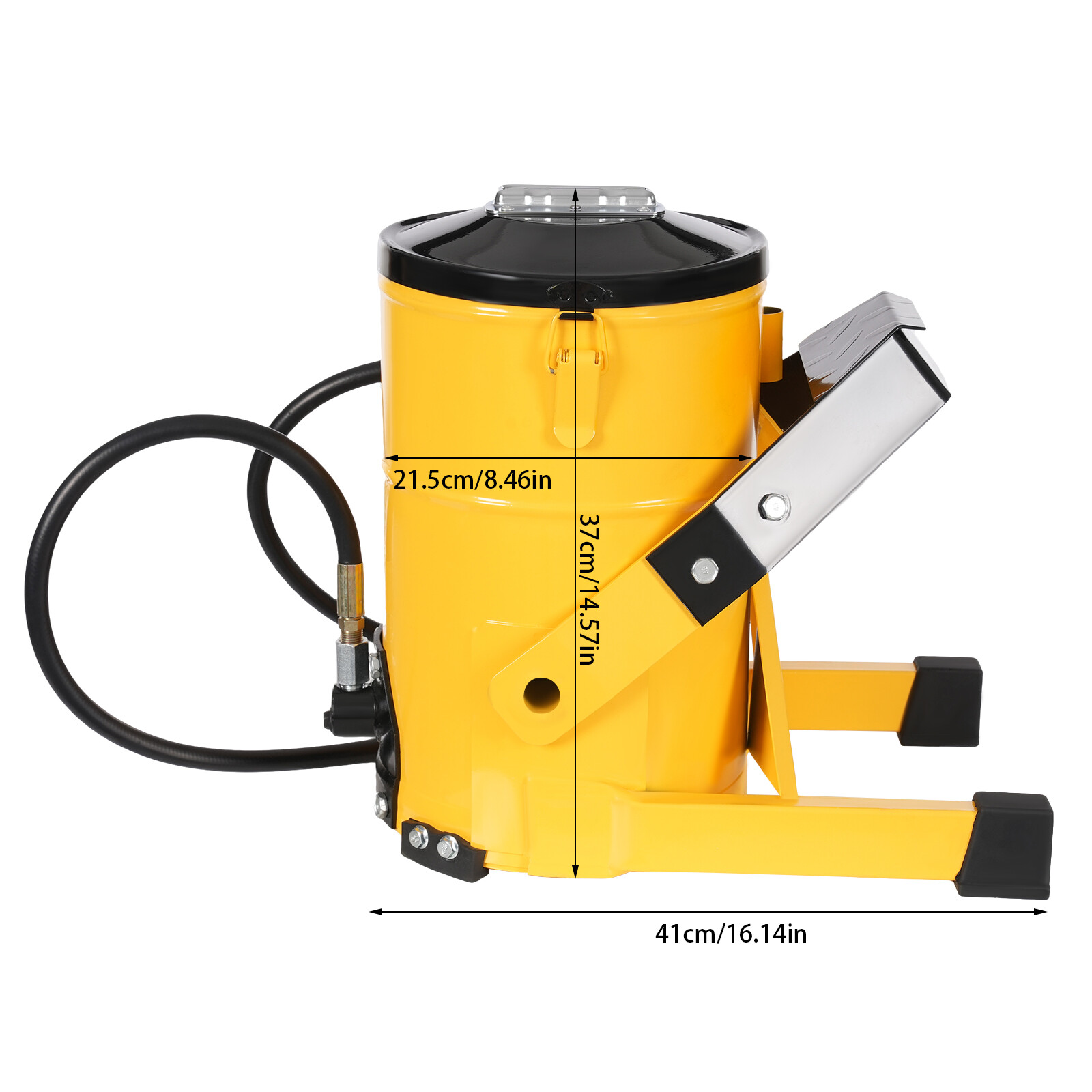 High-Pressure Foot-Operated Grease Pump, Floorstanding 10L/2.64Gal Grease Pump~