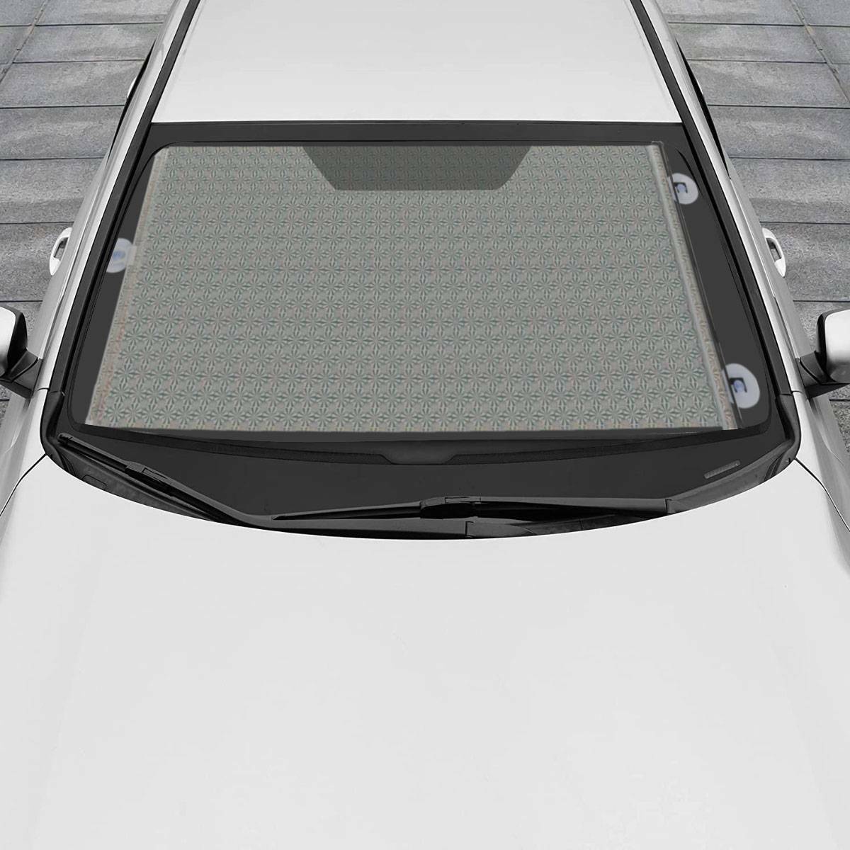 Retractable Car Auto Front Window Sun Shade Shield Cover Roll Curtain Visor 49"