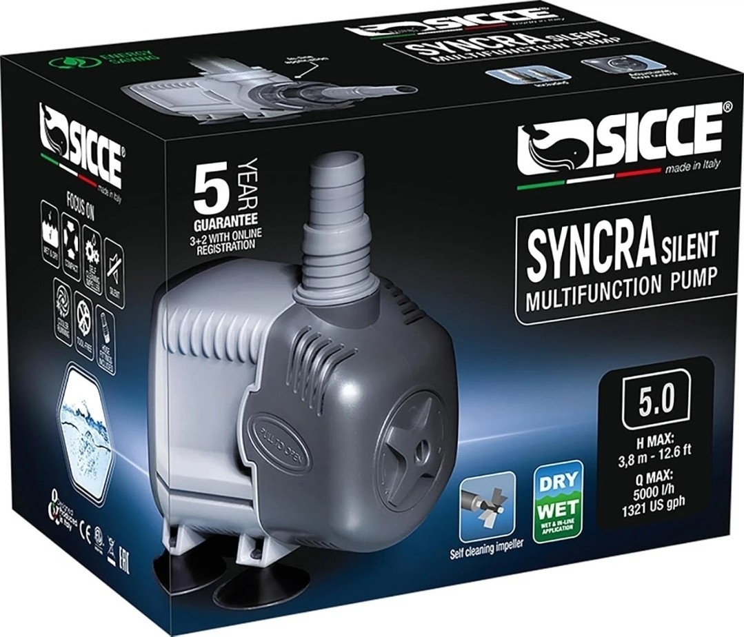 Sicce Syncra Silent 5.0 Water Pump Free US Shipping