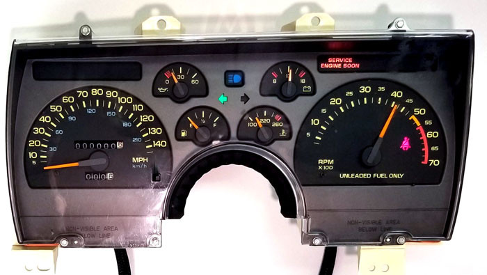 1990 1991 1992 CHEVY CAMARO INSTRUMENT CLUSTER REPAIR SERVICE 25088984 145 MPH