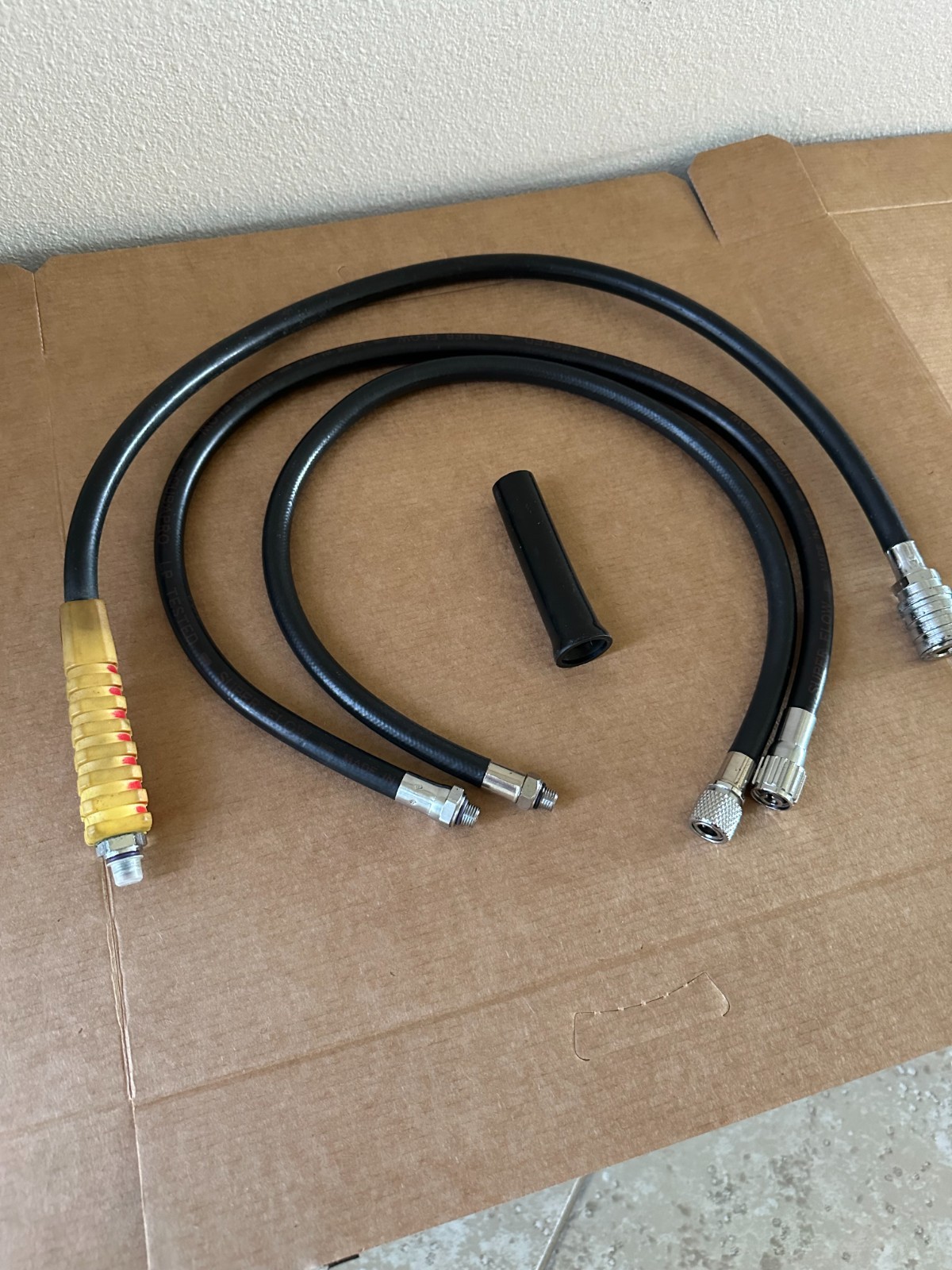 Three Low Pressure SCUBA Diving Hoses