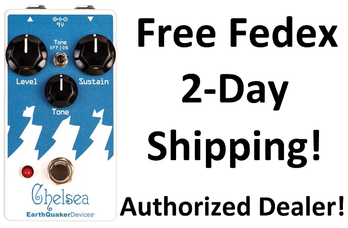 New Earthquaker Devices Chelsea Low End Fuzz Driver Guitar Effects Pedal
