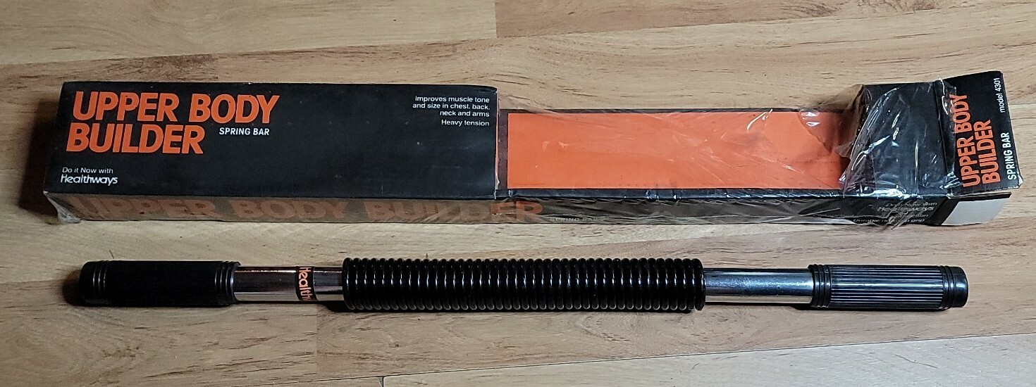 Vintage Healthways Spring Bar Upper Body Builder