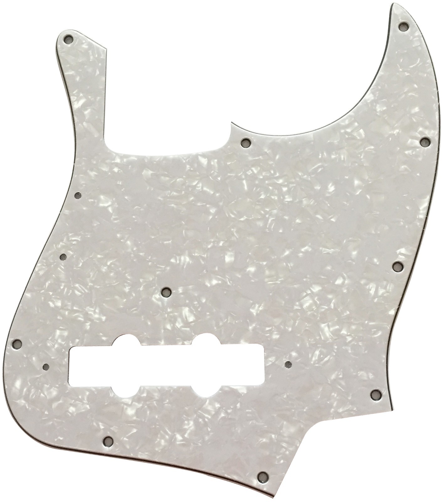 For Fit Fender US Jazz Bass Style Guitar Pickguard 4 Ply White Pearl
