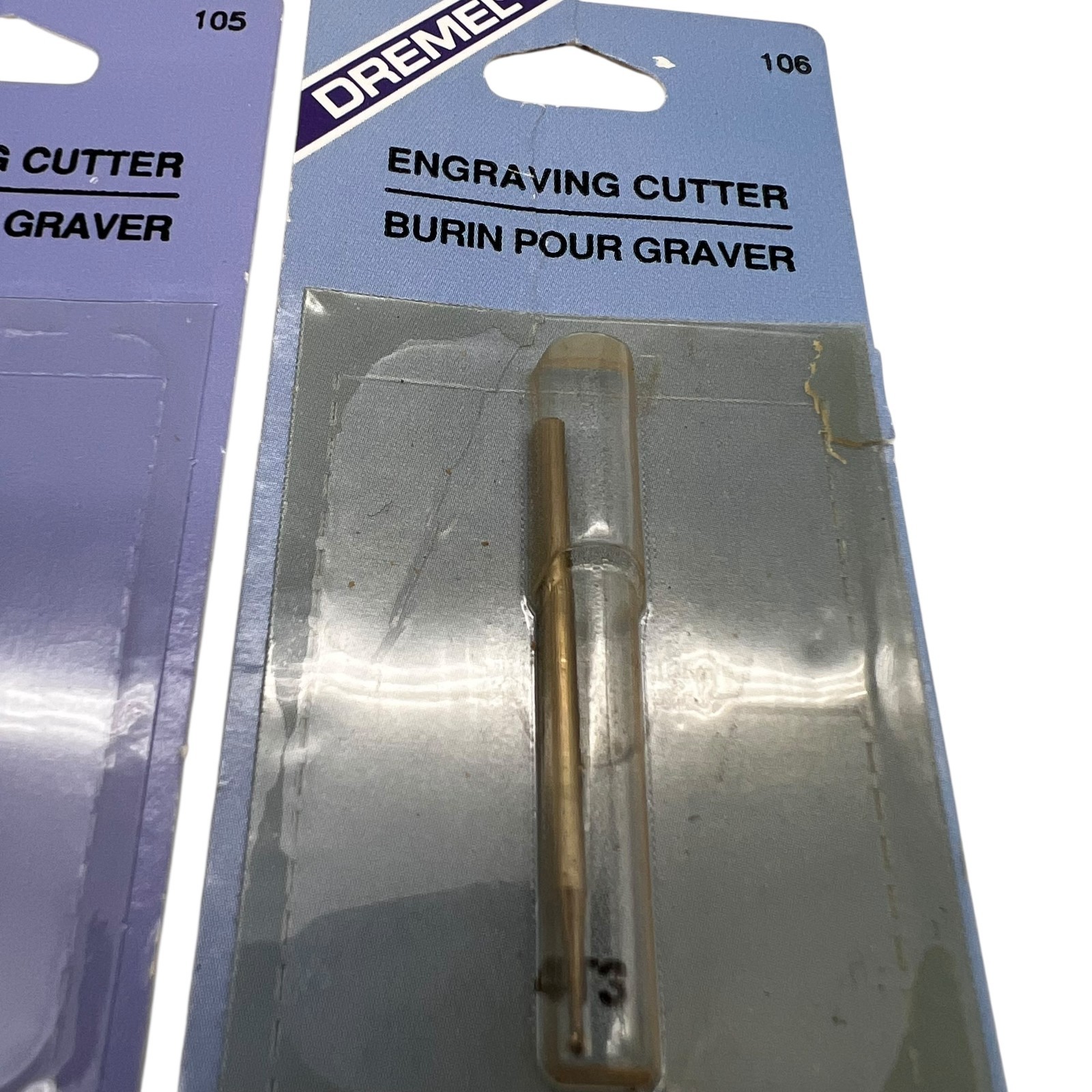 Dremel Engraving Cutter Bits 105 106 Carving 1/32 1/16 in Diameter Ball Lot of 2