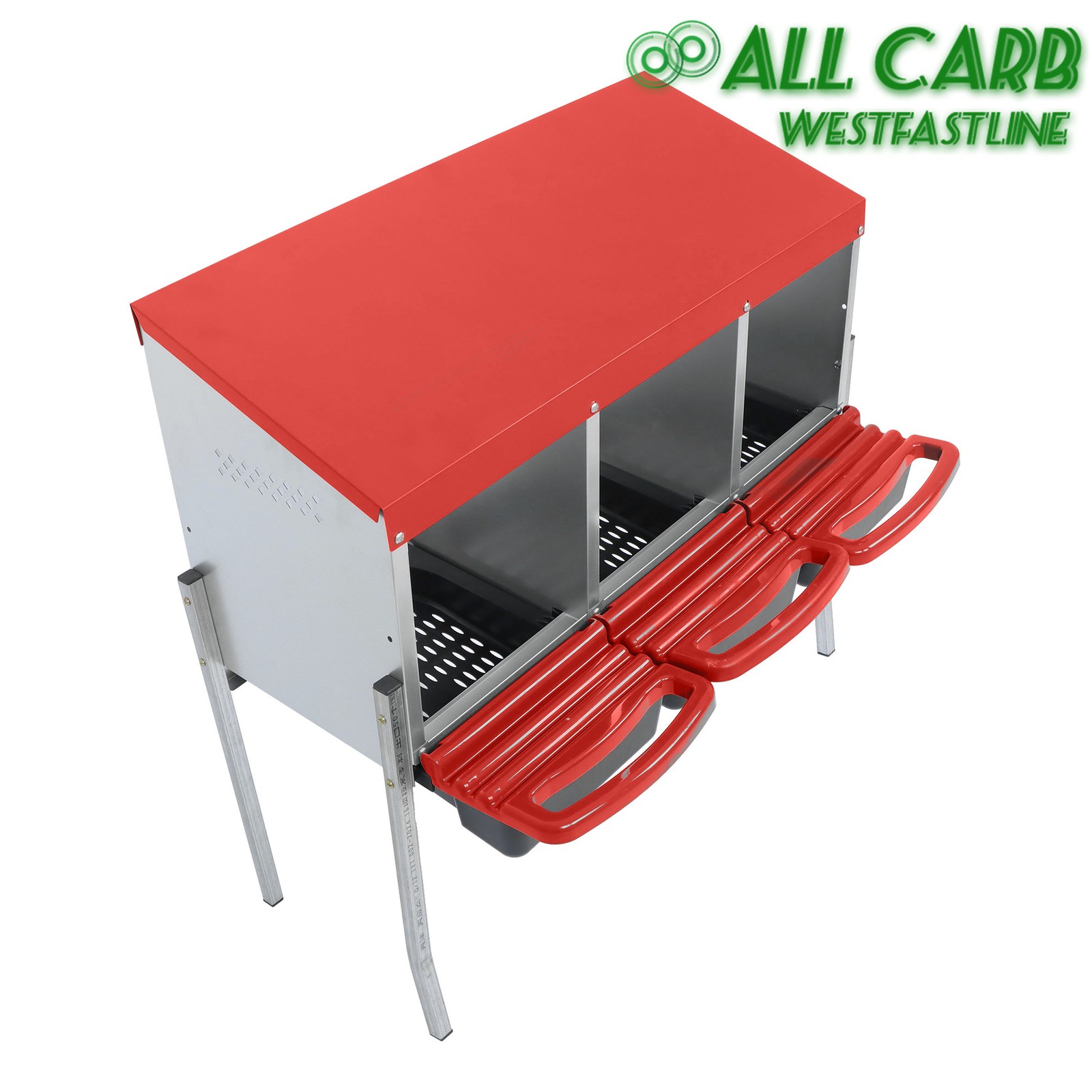 3 Holes With Metal Legs Roll Out Laying Eggs Nesting Box Chicken Nesting Boxes