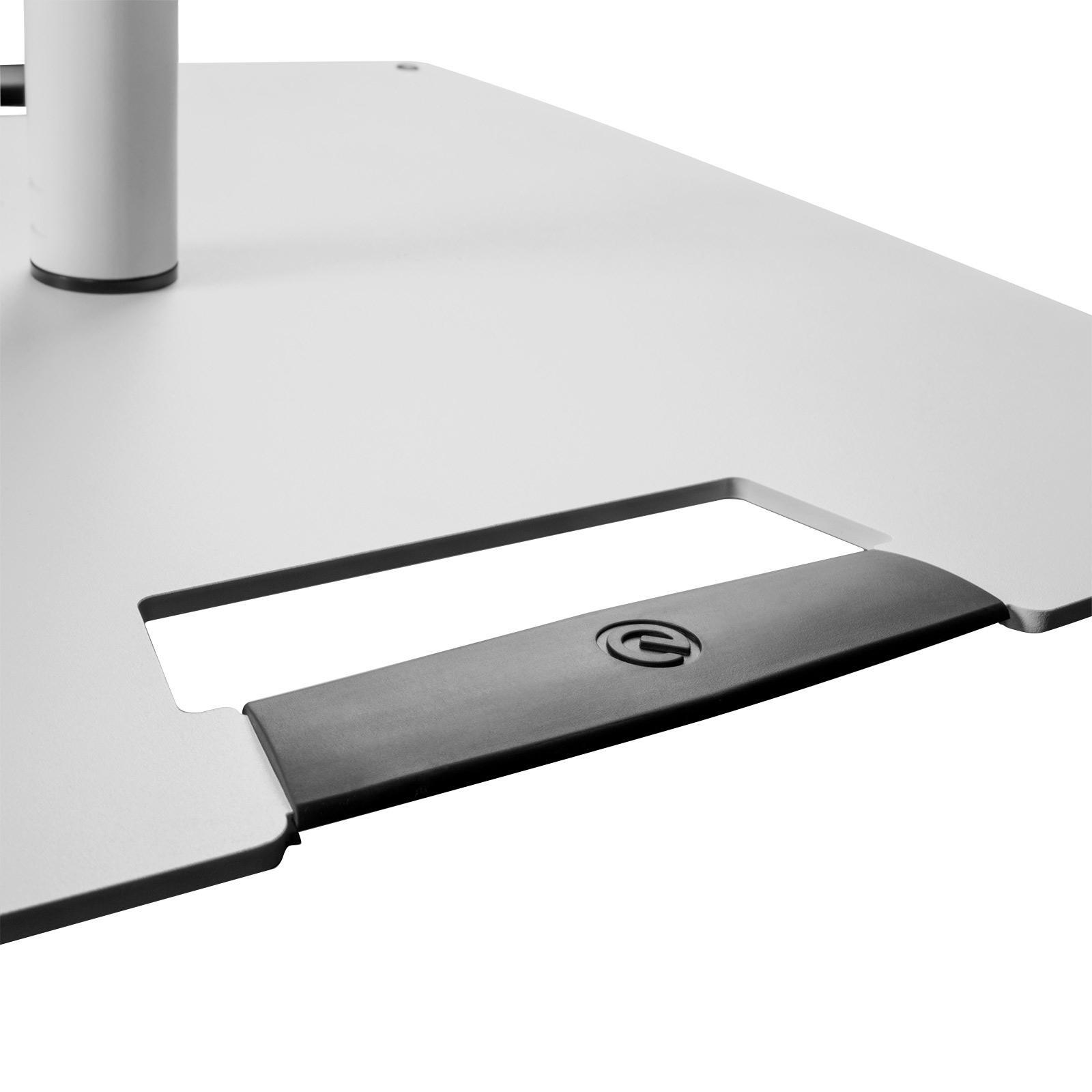 Gravity GLS431W Lighting Stand with Square Steel Base in White