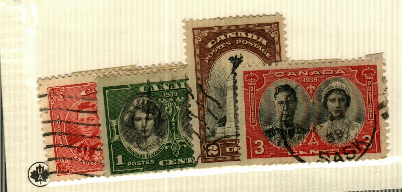 Canada #237, 246-8 used