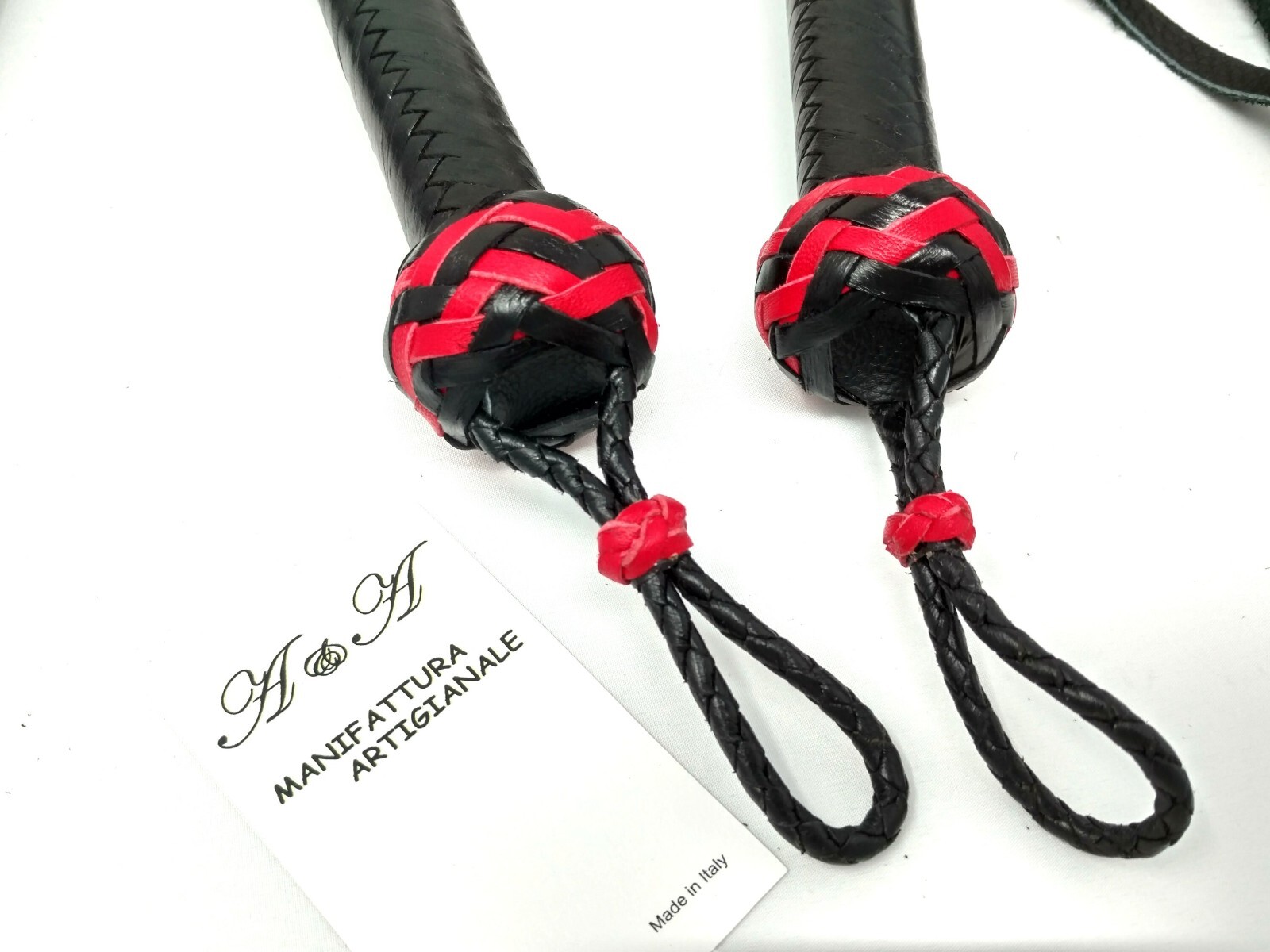 Flogger ITALIAN Cowhide High-Quality Handcrafted BDSM