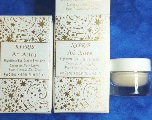 2 x Kypris Ad Astra Nighttime Eye Cream Emulsion 0.084 Oz/2.5ml Each NIB