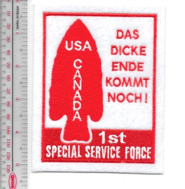 Special Forces Canada  US Army WWII 1st Service Force The Worst is NO TARIFF