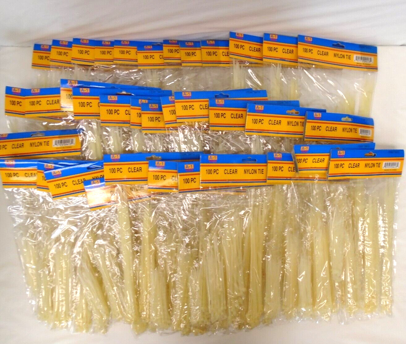 3,600 Cable Ties Assorted Nylon 4" 6" 7-8" 9-10"