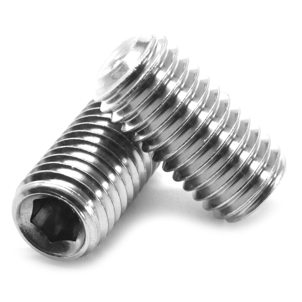 M10 x 1.50 x 30 MM Coarse Socket Set Screw Cup Pt Stainless Steel 18-8