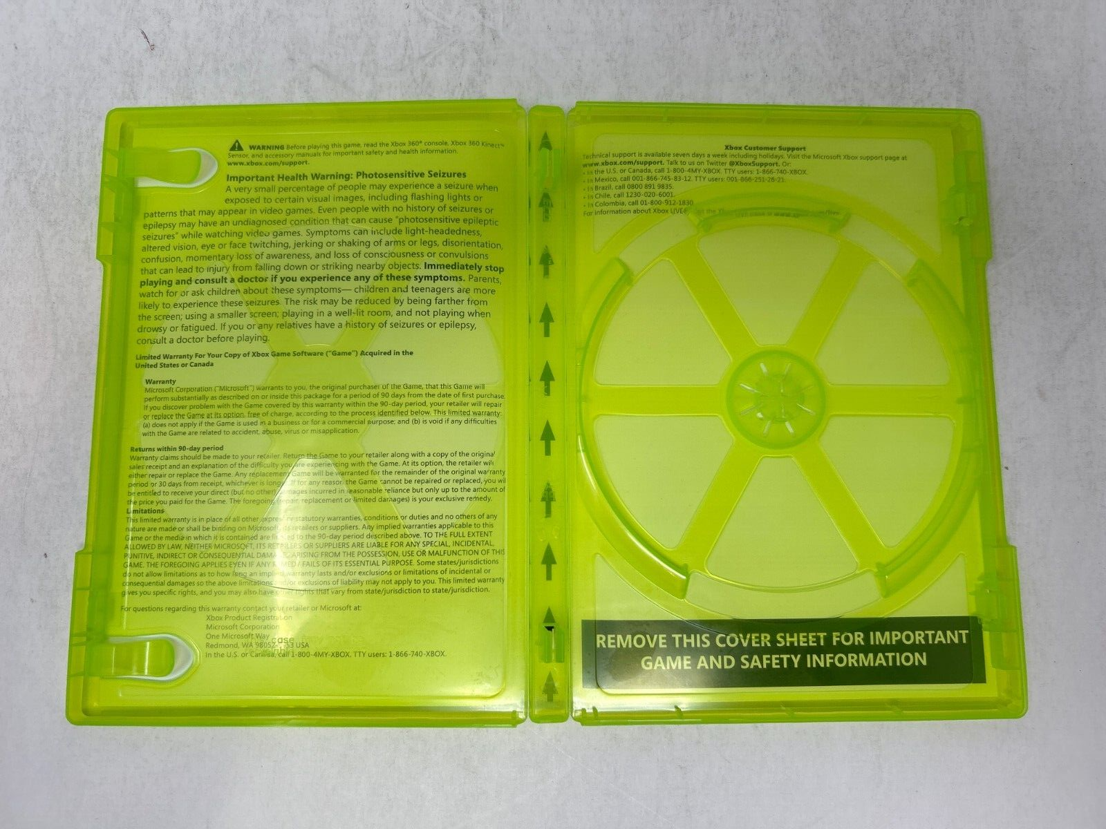 Case Only NO GAME OR MANUAL Minecraft Xbox 360 Edition Authentic